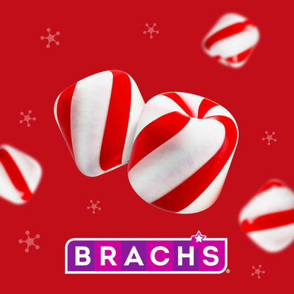 Brach's Bobs Sweet Stripes Soft Peppermint Candy, 160 Individually-Wrapped Pieces, 28 Ounce Jar