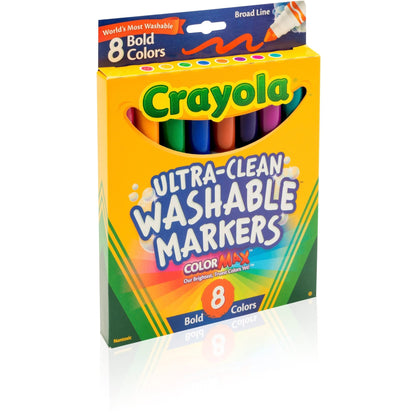 Crayola 8 Ct Bold Broad-Line Washable Markers