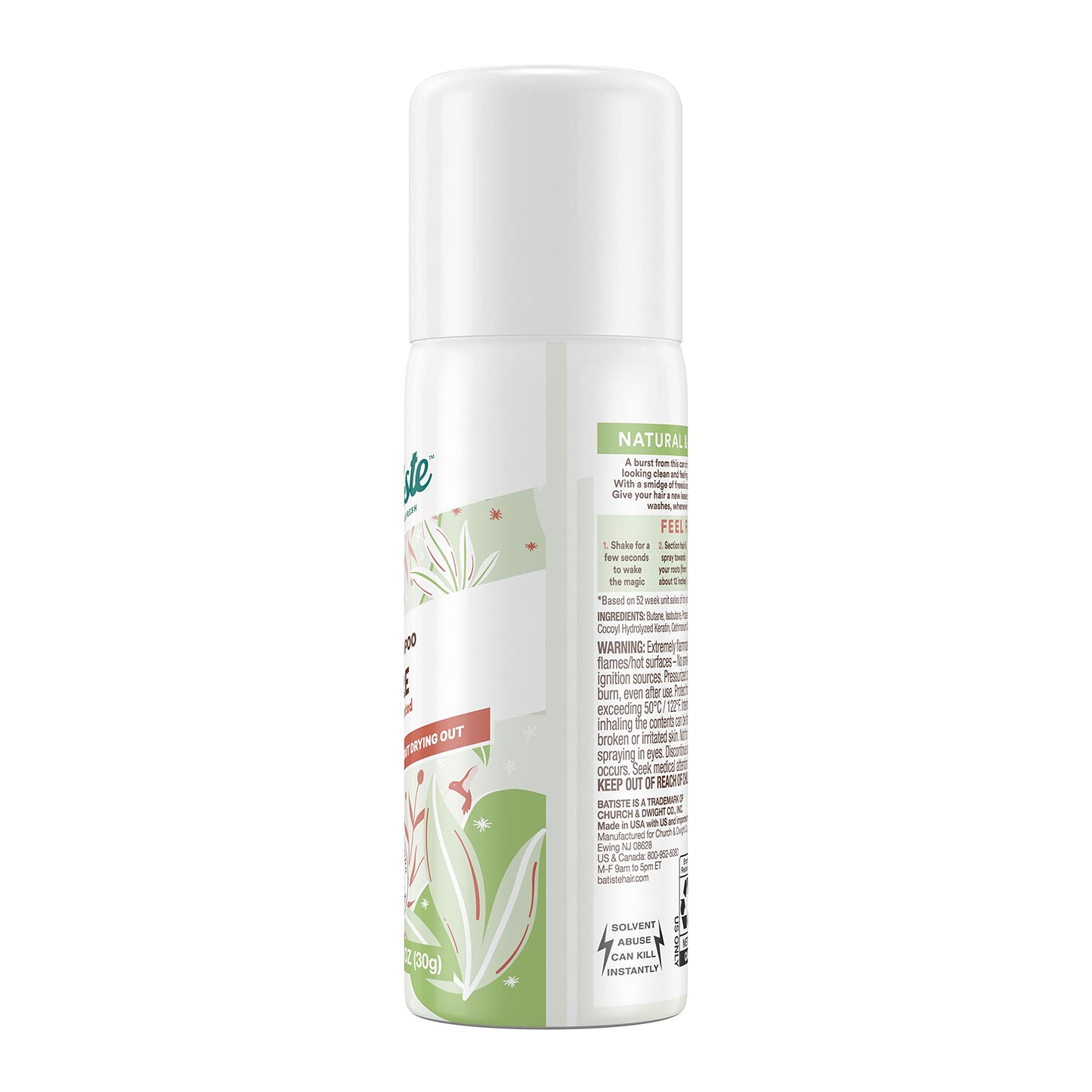Batiste Dry Shampoo, Bare, Mini Travel Size 1.06 oz (Pack of 1)
