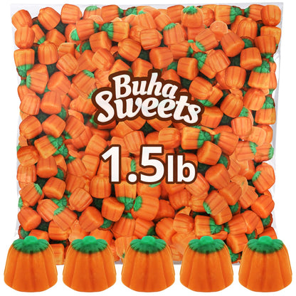 Mellowcreme Pumpkin Candy, Halloween Candy Bulk, Ideal Brachs Pumpkins for Halloween Themed Treat Bags, Perfect Pumpkin Candies for Halloween Parties, Trick or Treating