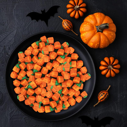 Mellowcreme Pumpkin Candy, Halloween Candy Bulk, Ideal Brachs Pumpkins for Halloween Themed Treat Bags, Perfect Pumpkin Candies for Halloween Parties, Trick or Treating