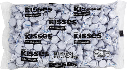 HERSHEY'S KISSES Milk Chocolate Candy Bulk Bag, 66.7 oz