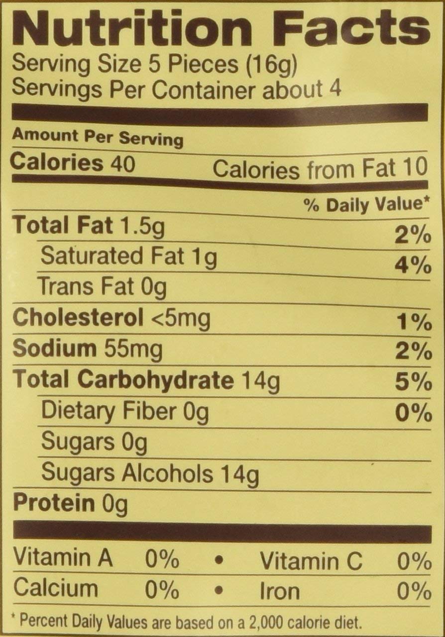 Werther's Original Caramel Chocolate Sugar Free Hard Candies 2.35 Oz(pack of 2)