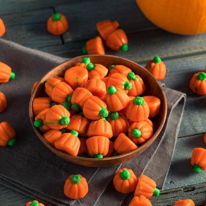 Mellowcreme Pumpkin Candy, Halloween Candy Bulk, Ideal Brachs Pumpkins for Halloween Themed Treat Bags, Perfect Pumpkin Candies for Halloween Parties, Trick or Treating