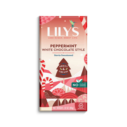 Lily's, White Chocolate Bar, Peppermint, 2.8 Oz