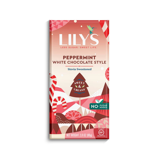 Lily's, White Chocolate Bar, Peppermint, 2.8 Oz