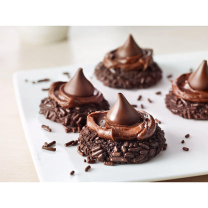 HERSHEY'S KISSES SPECIAL DARK Mildly Sweet Chocolate Candy Party Pack, Great Holiday Candy and Stocking Stuffer 32.1 oz