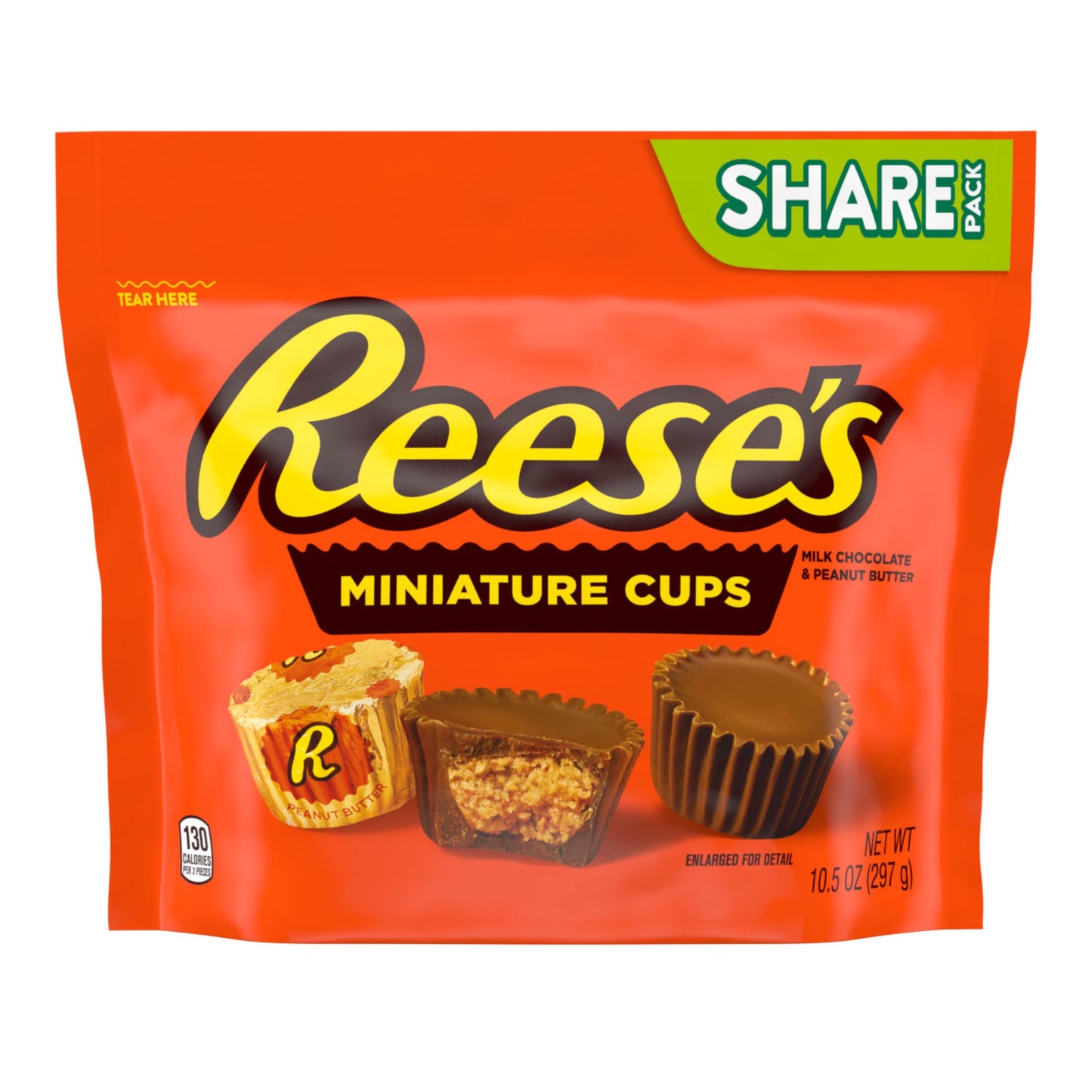 REESE'S Miniatures Milk Chocolate Peanut Butter Cups, Candy Share Pack, 10.5 oz