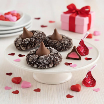 Cherry Cordial Milk Chocolate Candies - 2lb Bag Approx. 200 Pieces Individually Wrapped Cherry Flavored Filled Chocolates for Holidays, Parties, Stocking Stuffers & Gifts