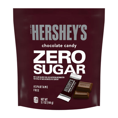 HERSHEY'S Zero Sugar Chocolate Candy Bag, 5.1 oz