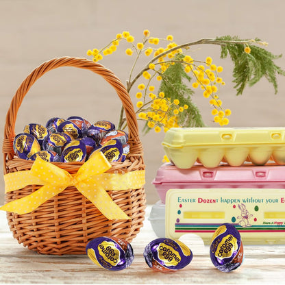 Easter Caramel Eggs in Dozen Cartons, 3 Dozen Cartons Total of 36 Cad Bury Eggs, Great for Egg Hunt, Perfect for Easter Baskets and Seasonal Gifting
