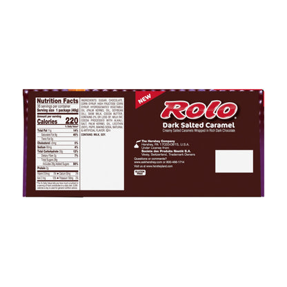 ROLO Dark Chocolate Salted Caramel Candy Rolls, 1.7 oz (36 Count)