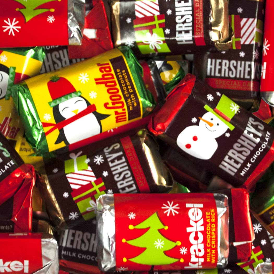 5lb Christmas Candy Miniatures Holiday Mix Candy Bars Assorted (5lb bag)