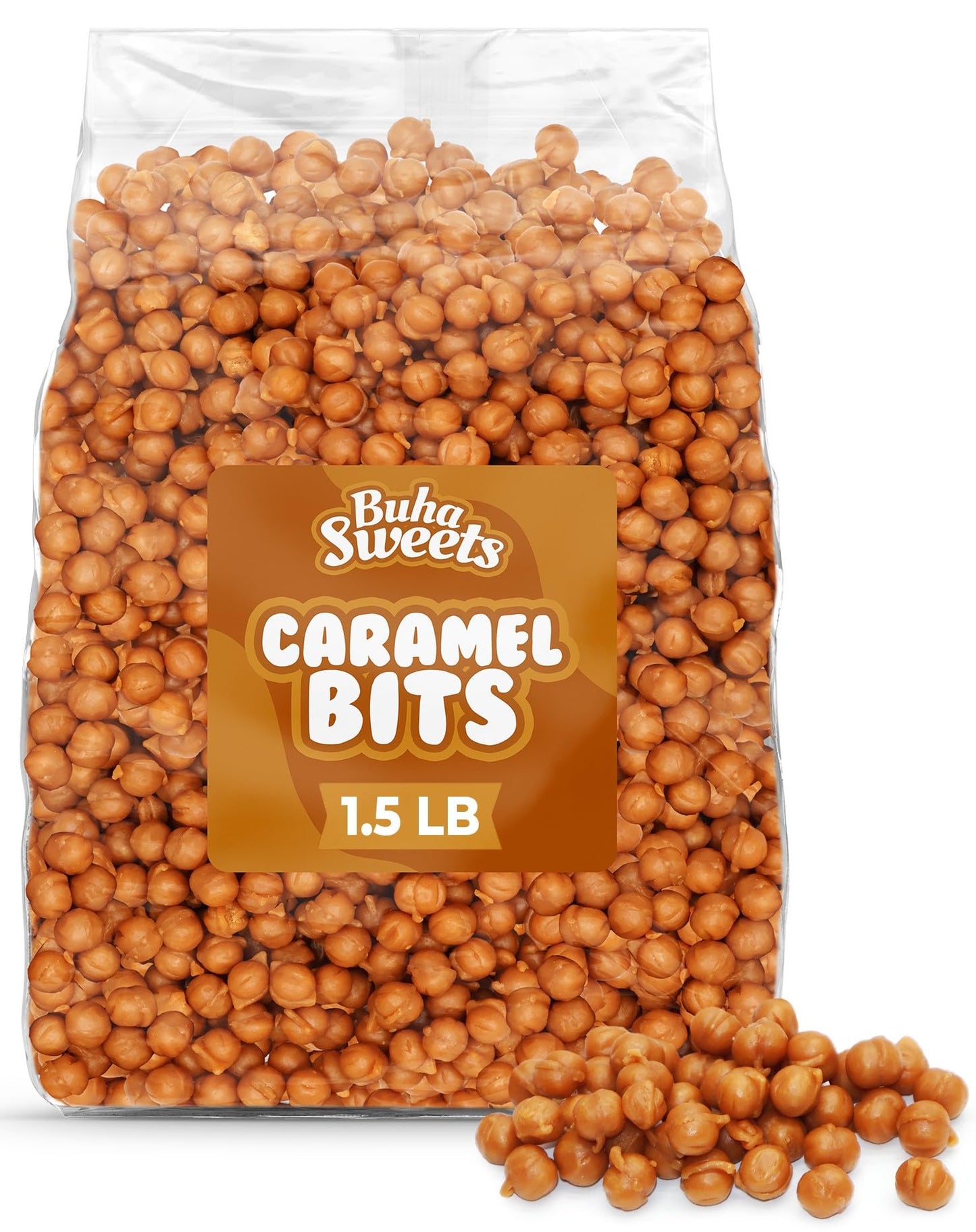 Bulk Classic Unwrapped Caramel Bits Mini Sweet Creamy Caramels Chips for Baking, Melting, Decorating And Treats