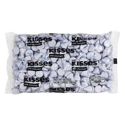 HERSHEY'S KISSES Milk Chocolate Candy Bulk Bag, 66.7 oz