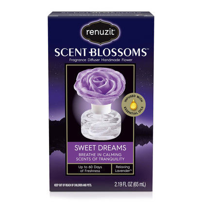 Renuzit Scent Blossoms Fragrance Diffuser Handmade Flower, Sweet Dreams, 1 Count