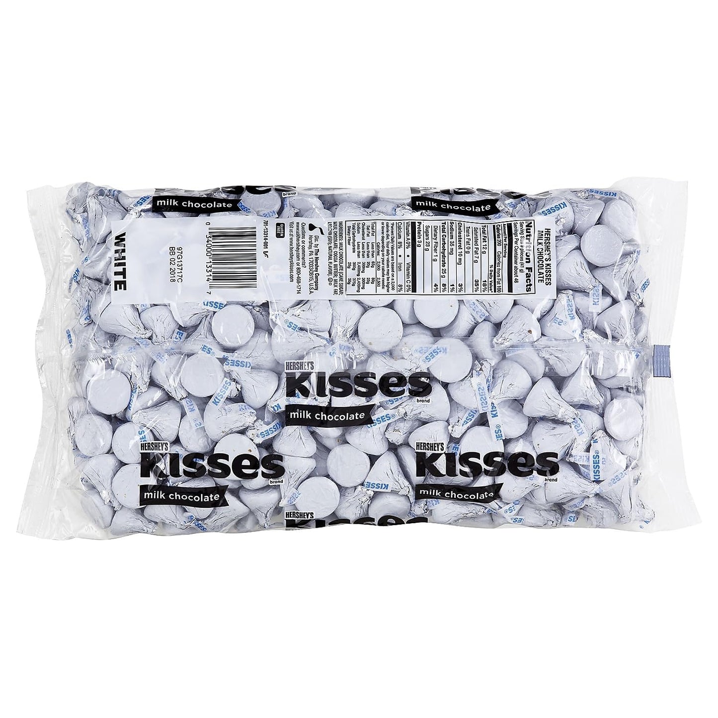 HERSHEY'S KISSES Milk Chocolate Candy Bulk Bag, 66.7 oz