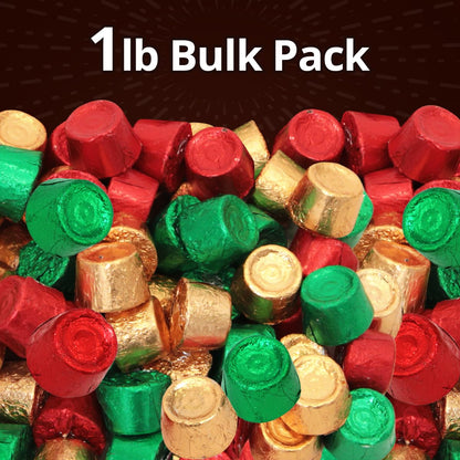Christmas Candy Milk Chocolate Caramels Individually Wrapped - Bulk Holiday Chocolate Mix for Stocking Stuffers, Parties Candy Buffet & Treats