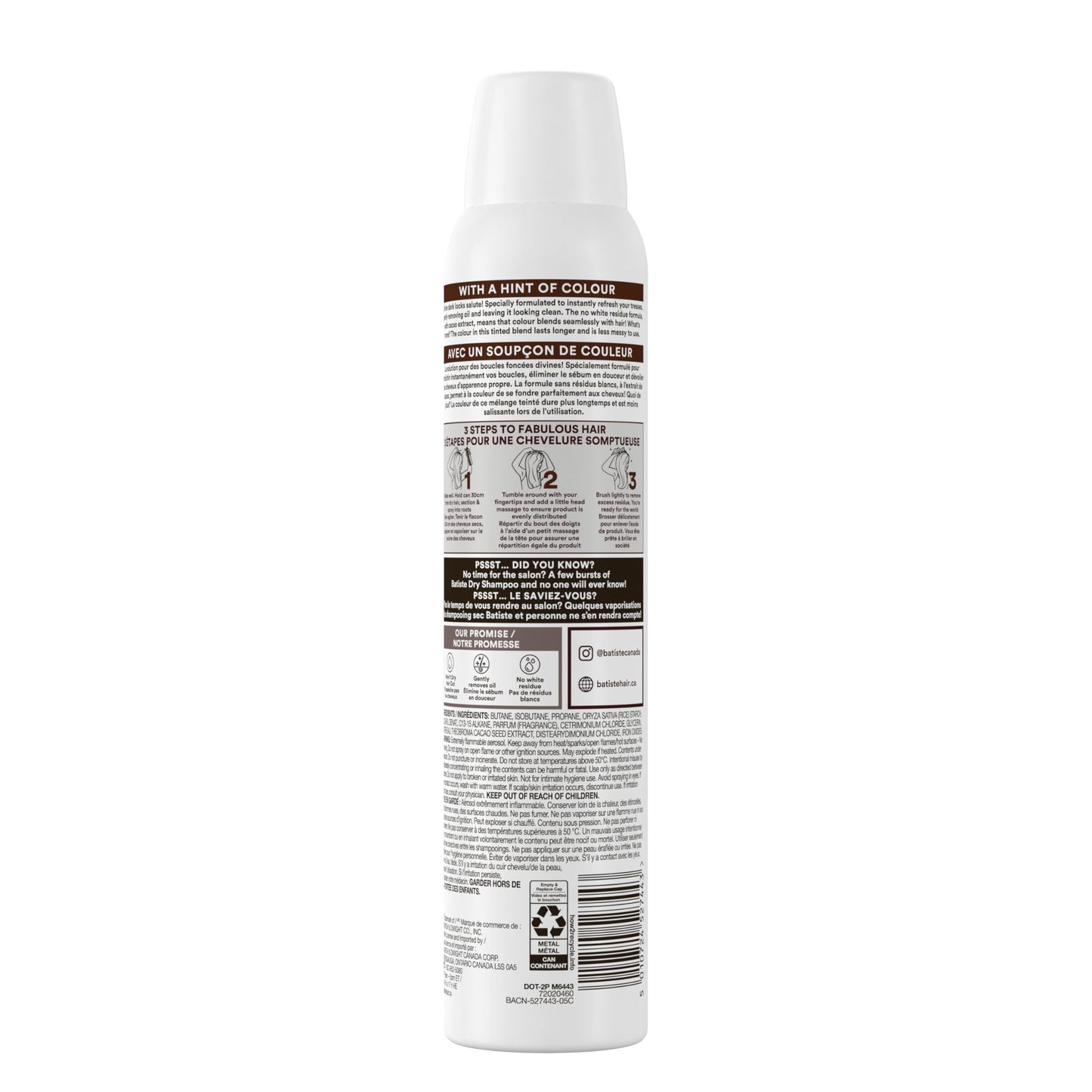 Batiste Dry Shampoo for Dark Hair, 3.81 oz