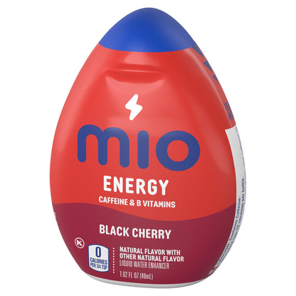 MiO Energy Liquid Water Enhancer, Black Cherry, 1.62 Ounce (Pack of 12)