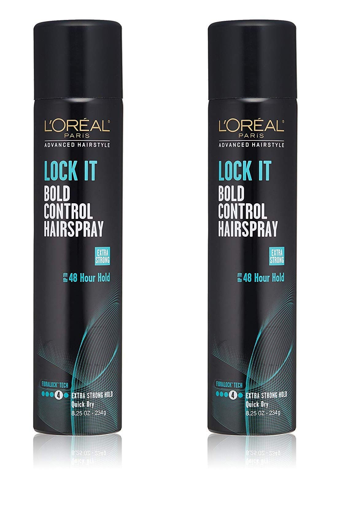 L’Oreal Paris Lock It Bold Control Hairspray 8.25 Ounce (244ml) (2 Pack)