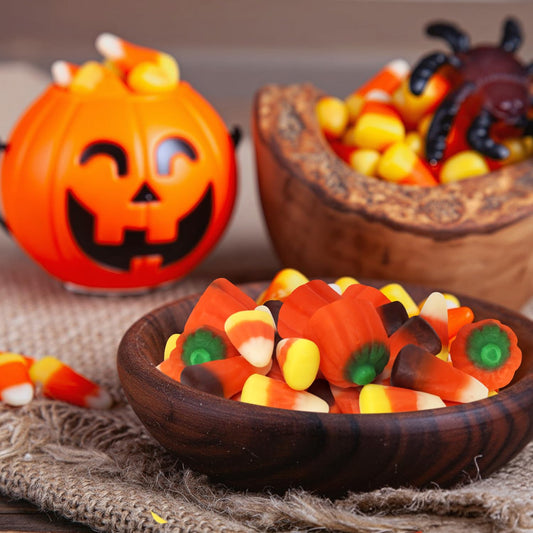 Bulk Autumn Mix Candy - Assorted Fall Flavors, Classic & Harvest Candy Corn, Pumpkin Shaped Halloween Candies Variety For Halloween Parties, Buffets and Treats
