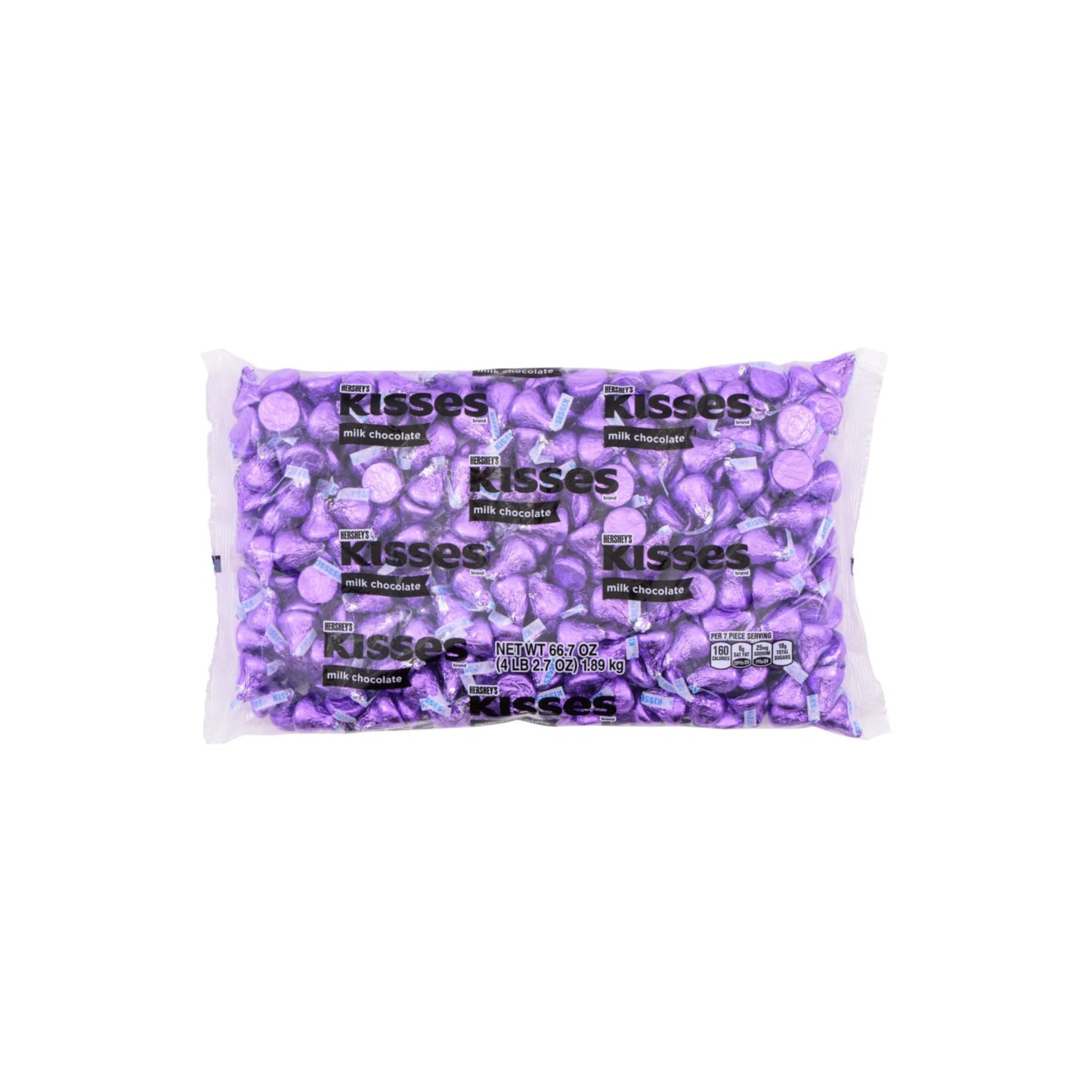 HERSHEY'S KISSES Milk Chocolate Candy Bulk Bag, 66.7 oz