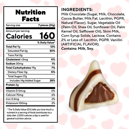 Milk Chocolate Hugs Valentine Candy -1 Pound Individually Wrapped Valentine’s Day Chocolate Candy for Parties, Gift Bags, Candy Bowls & Treat Exchanges