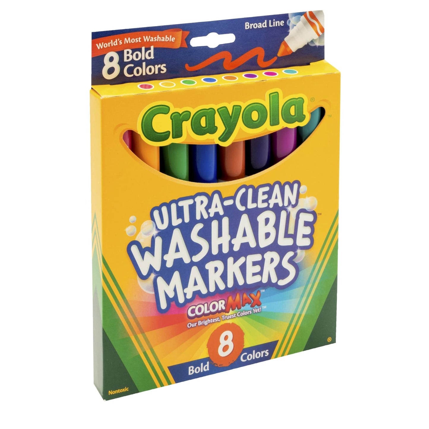Crayola 8 Ct Bold Broad-Line Washable Markers