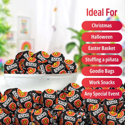 Zero Sugar Miniatures Dark Chocolate, 2 Pound Zero Sugar Peanut Butter Cups Delights, Indulgent Dark Chocolate Peanut Butter Cups For Enjoyment, Perfect For Snacking, Parties, and Gifts