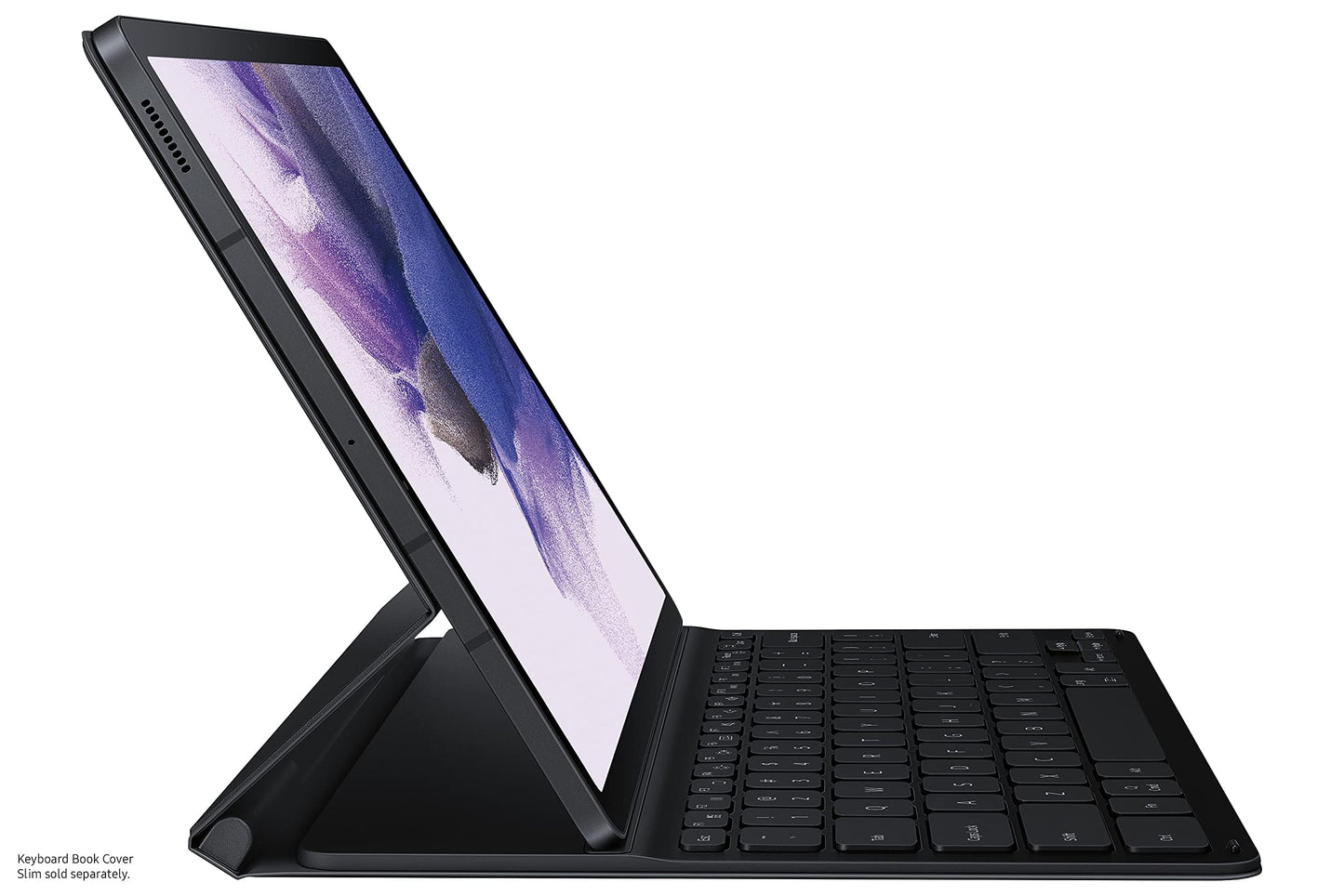 SAMSUNG Tablet Keyboard Cover, Protective Case for Galaxy Tab S8+, S7 FE, S7+ Lite w/ Large Key Sizes, S Pen Holder, Slim, Sturdy, Ultra Lightweight, US Version, Black Balck