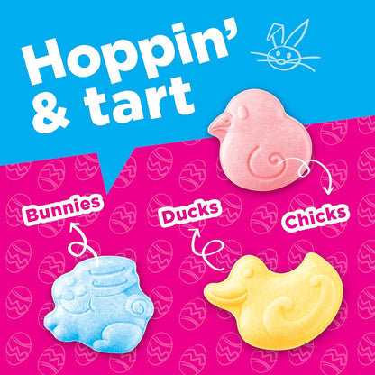 SweetTart Chicks, Ducks & Bunnies Candy - 1lb Assorted Flavors, Sweet & Crunchy Treats for Baby Showers, Party Favors, Egg Stuffers, Basket Fillers & Snacks - Approx. 300 Candies