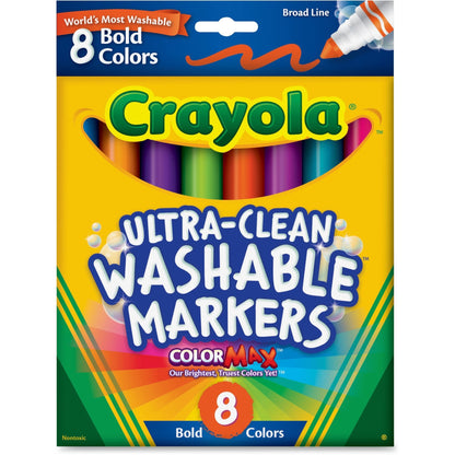 Crayola 8 Ct Bold Broad-Line Washable Markers
