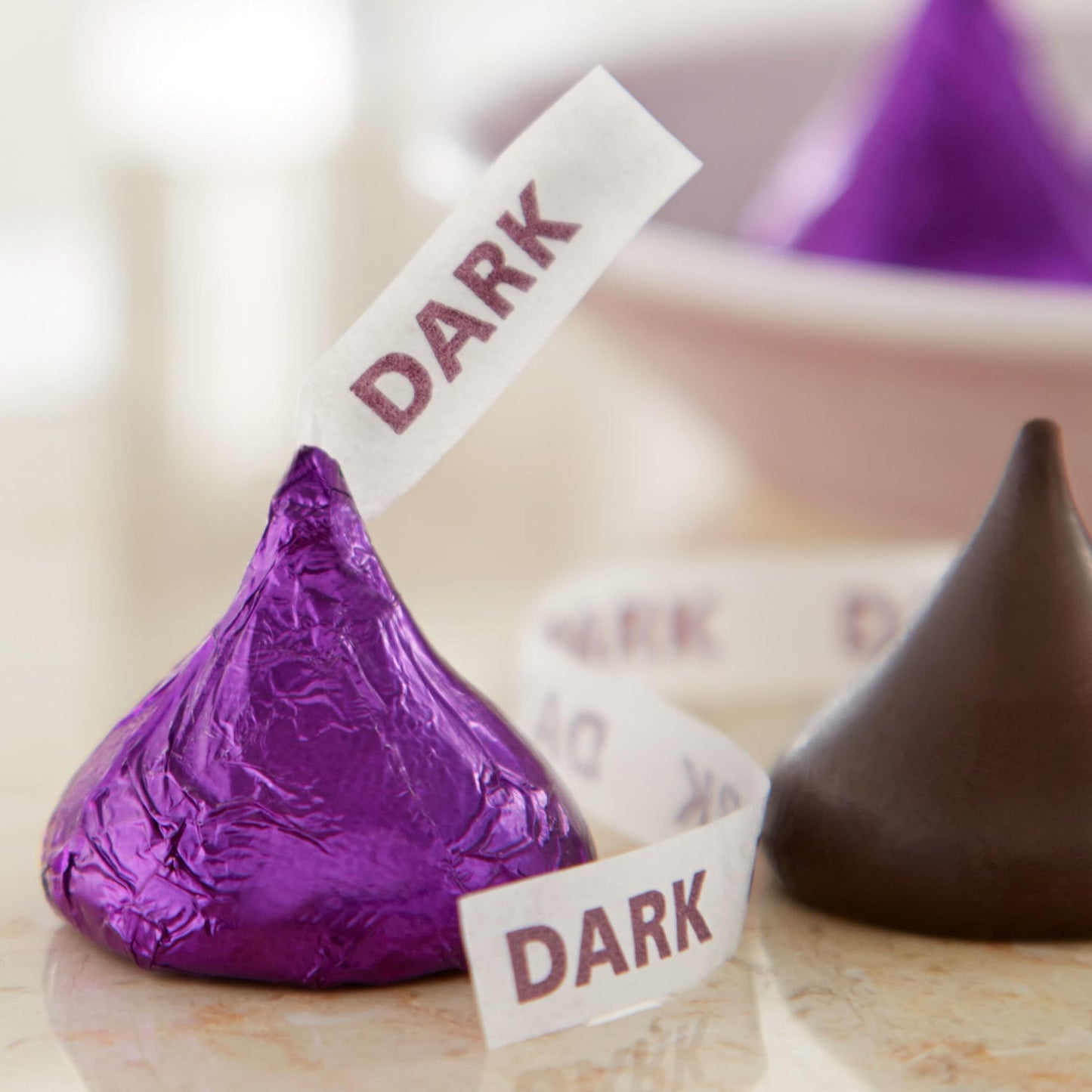 HERSHEY'S KISSES SPECIAL DARK Mildly Sweet Chocolate Candy Party Pack, Great Holiday Candy and Stocking Stuffer 32.1 oz