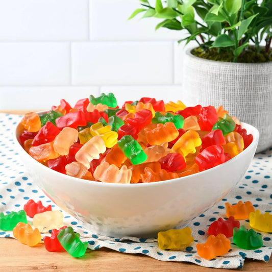 Bulk Gummy Bears 3 Pound Bag – Soft, Chewy Gummy Candy in Assorted Fruity Flavors and Colors, Perfect for Parties, Snacks, Candy Buffets, and Treat Bags