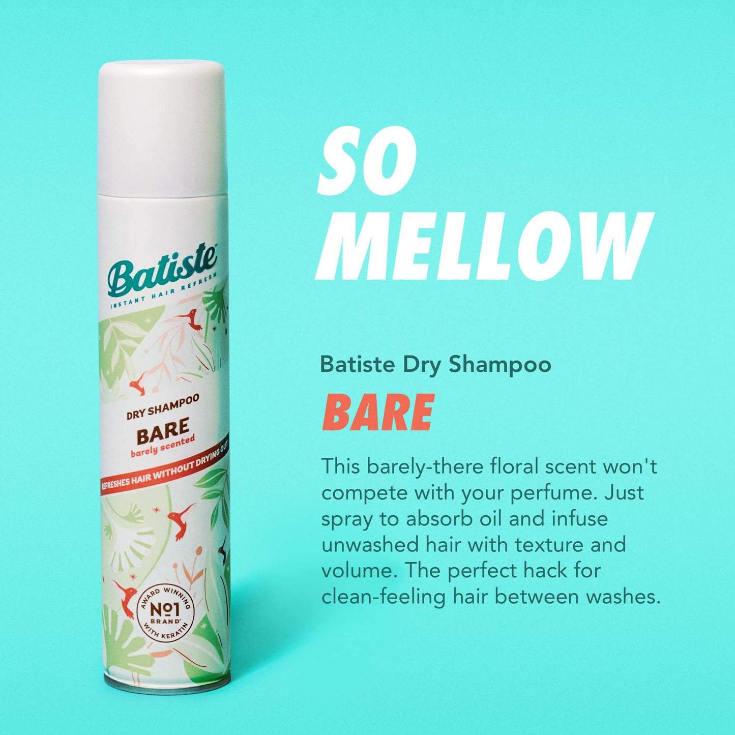 Batiste Dry Shampoo, Bare, 5.71 oz