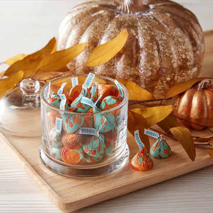 Thanksgiving Candy Foil Wrapped Milk Chocolates 1 lb - Fall Themed Milk Chocolate Candy - Perfect for Thanksgiving Candy Bowls, Party Favors & Harvest Seasonal Gifts - Approx 100 Pieces