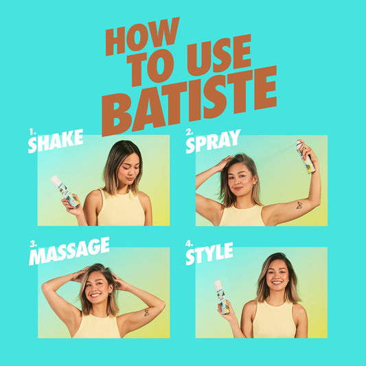 Batiste Dry Shampoo Beautiful Brunette, 6.35 fl oz/180g (Packaging may vary)