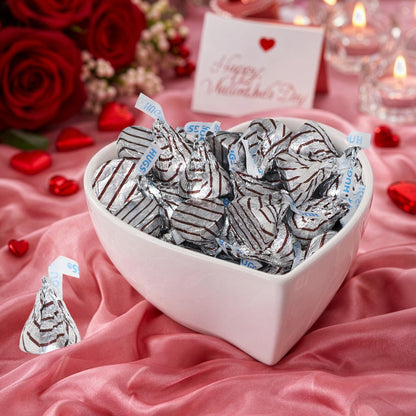 Milk Chocolate Hugs Valentine Candy -1 Pound Individually Wrapped Valentine’s Day Chocolate Candy for Parties, Gift Bags, Candy Bowls & Treat Exchanges