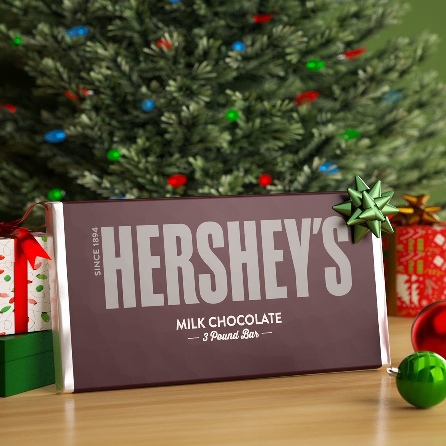 HERSHEY'S Milk Chocolate Candy, Holiday, 3 lb Bulk Bar