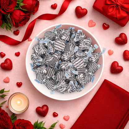 Milk Chocolate Hugs Valentine Candy -1 Pound Individually Wrapped Valentine’s Day Chocolate Candy for Parties, Gift Bags, Candy Bowls & Treat Exchanges