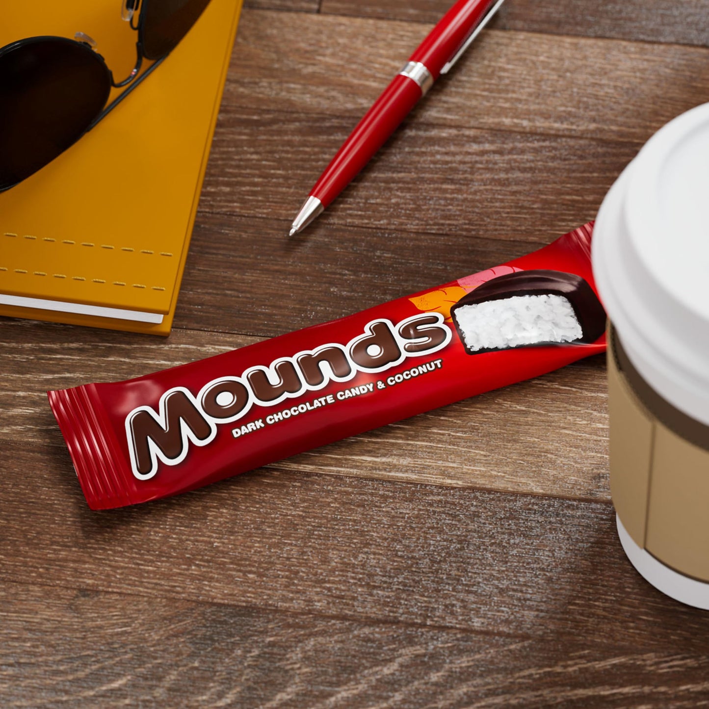 MOUNDS Coconut and Dark Chocolatey Candy Bars, 1.75 oz (24 Count)