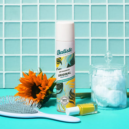 Batiste Dry Shampoo, Original Fragrance Classic Clean, Refresh Hair and Absorb Oil Between Washes, Waterless Shampoo for Added Hair Texture and Body, 5.71 oz