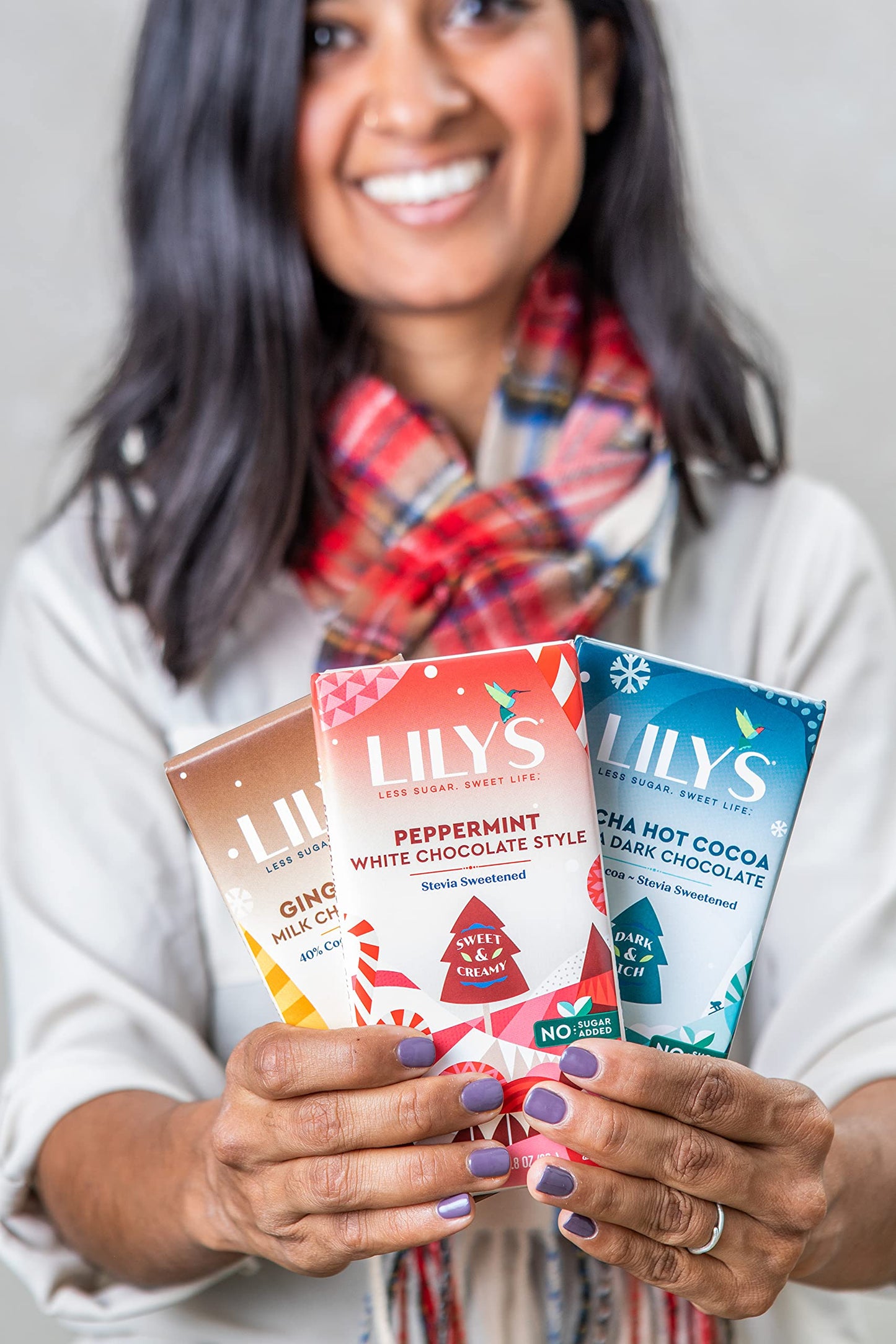 Mocha Hot Cocoa Chocolate Bar by Lily's Sweets | Stevia Sweetened, No Added Sugar, Low-Carb, Keto-Friendly | 70% Cocoa | Fair Trade, Gluten-Free & Non-GMO | 2.8 ounce, 12-Pack