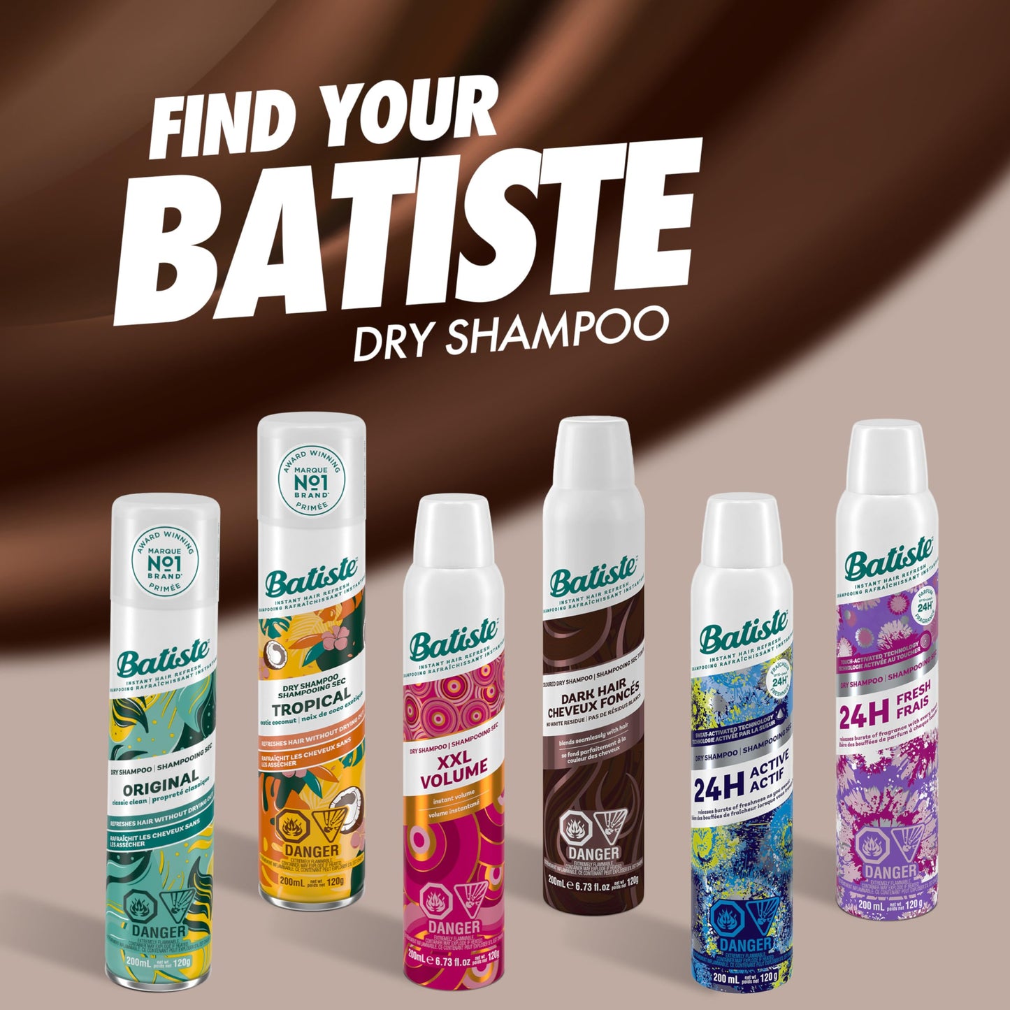 Batiste Dry Shampoo for Dark Hair, 3.81 oz