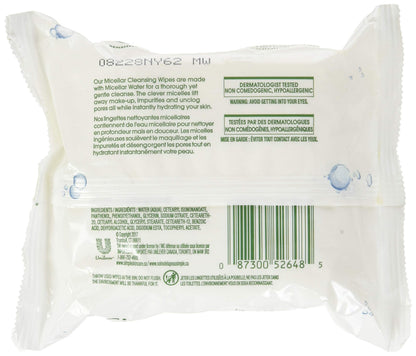 Simple Micellar Makeup Remover Wipes 25 Count (3 Pack)