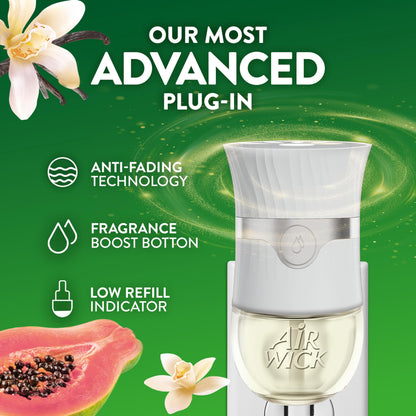 Air Wick Plug In Scented Oil Refill, 10ct, Vanilla and Pink Papaya, Air Freshener, Essential Oils
