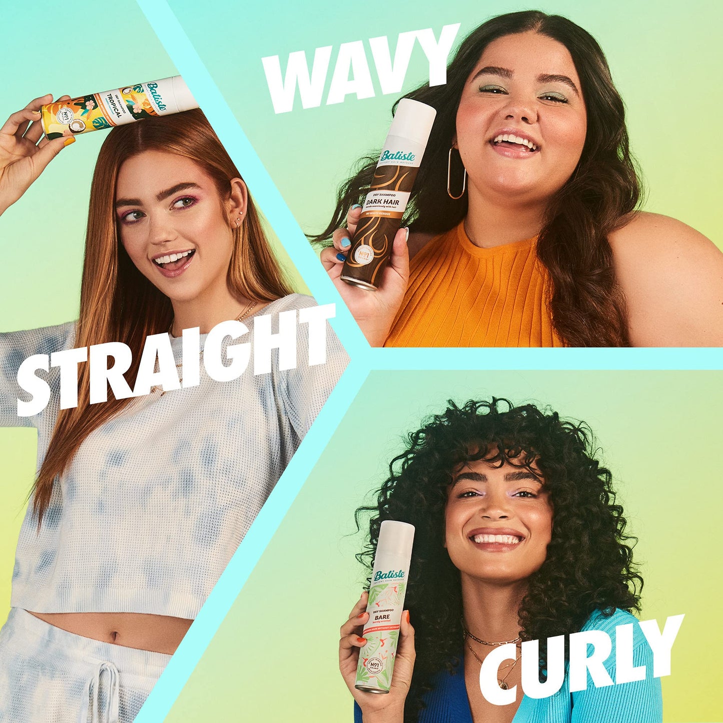 Batiste Dry Shampoo, Original Fragrance Classic Clean, Refresh Hair and Absorb Oil Between Washes, Waterless Shampoo for Added Hair Texture and Body, 5.71 oz