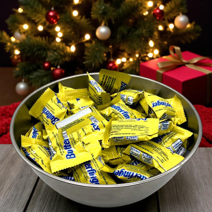 Butter Finger Mini Chocolate Bars-1.5 lbs Crispy, Crunchy, Peanut-buttery B finger Minis-Individually Wrapped Bulk Mini Bars(24 oz)