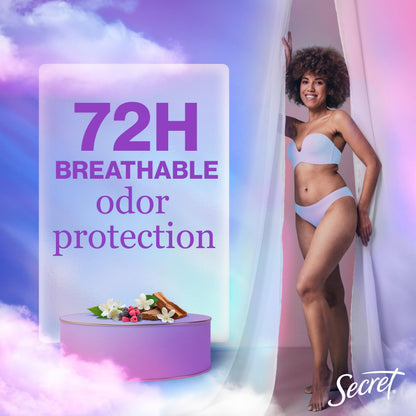 Secret Fresh Antiperspirant Deodorant for Women, 72hr Breathable Sweat & Odor Protection, Instant Freshness & Gentle, PH Balancing Minerals, Clear Gel, Refreshing Berry Scent, 2.6 oz (Pack of 6)
